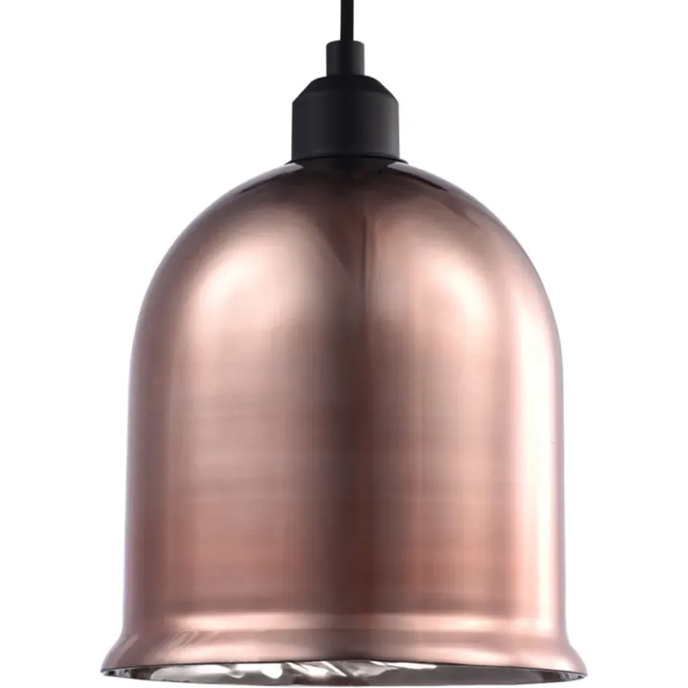 Bell Shaped Pendant Shade - Copper, Glass image