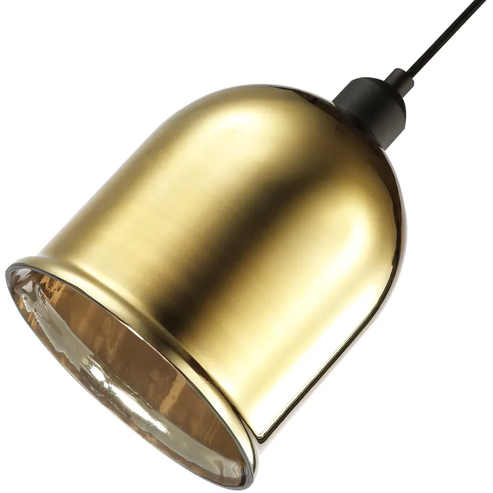 Bell Shaped Pendant Shade - Gold, Glass