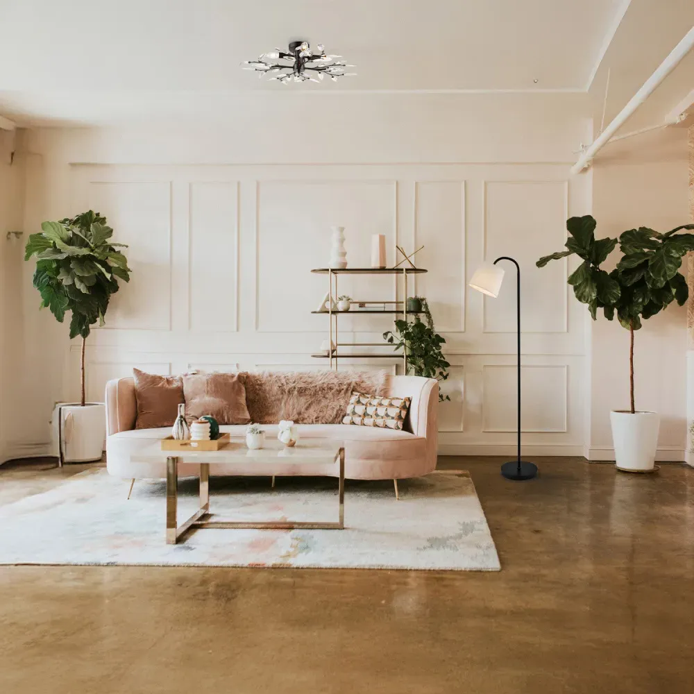 Branch Ceiling Light Fitting - Black, Metal