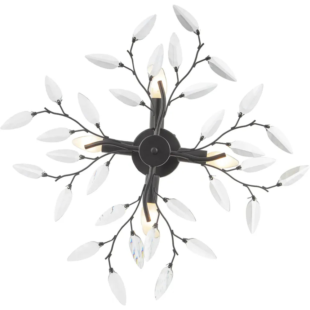 Branch Ceiling Light Fitting - Black, Metal