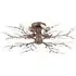 Branch Ceiling Light with Acrylic Leaves - Bronze