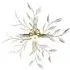 Branch Ceiling Light with Acrylic Leaves - Gold