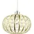 Cage Pendant Shade with Acrylic Bead - Gold