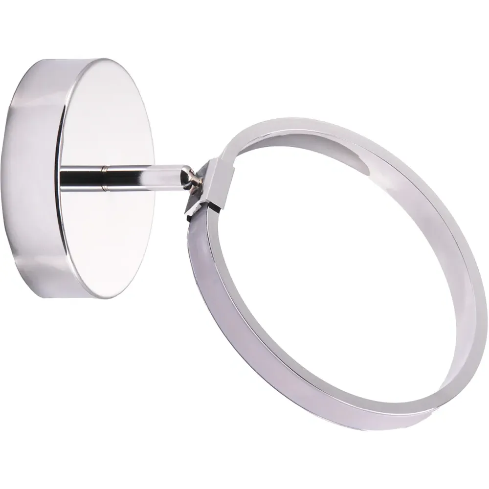 Chrome Halo Ring LED Ceiling Light - Silver
