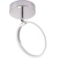 Chrome Halo Ring LED Ceiling Light - Silver