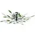 Chrome Semi Flush Ceiling Light - Green