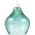 Circular Dimpled Glass Pendant Shade - Emerald Green