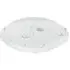 Circular Flush Ceiling Light with Crystal Drops - White, Glass