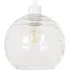 Circular Ribbed Glass Pendant Shade - Clear