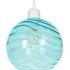 Circular Ribbed Glass Pendant Shade - Teal