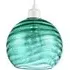 Circular Ribbed Pendant Shade - Emerald Green, Glass