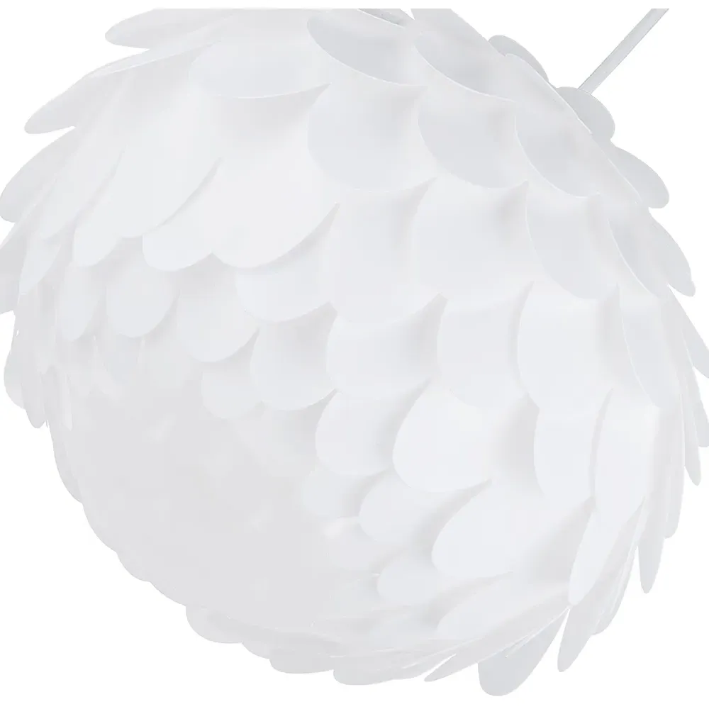 Cloud Effect Polypropylene Pendant Shade - White