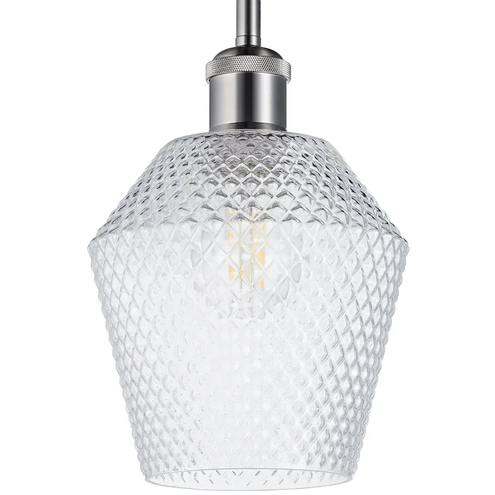 Compact Diamond Pendant Shade - Clear, Glass