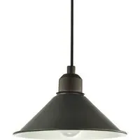 Cone Shaped Pendant Shade - Black, Metal