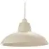 Curved Metal Pendant Shade - Cream