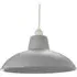 Curved Metal Pendant Shade - Grey