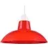 Curved Metal Pendant Shade - Red