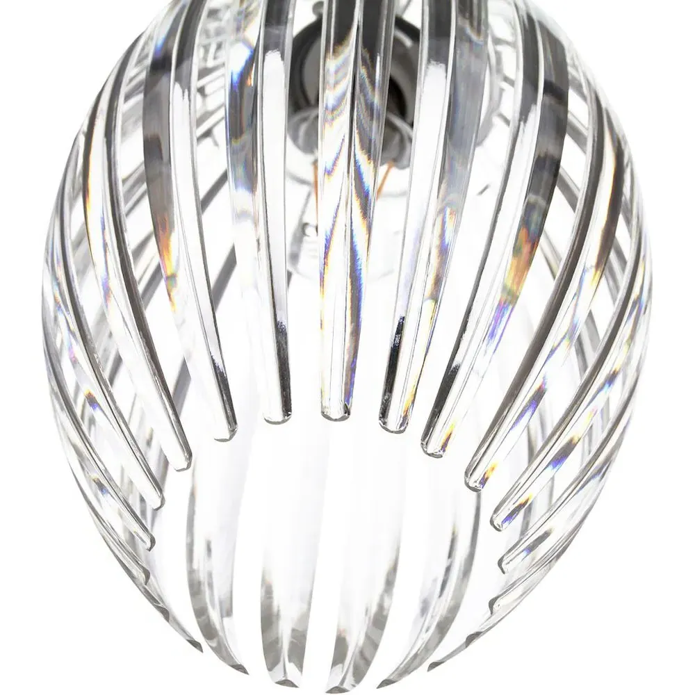 Curved Rods Pendant Shade - Clear, Acrylic