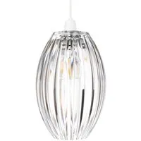 Curved Rods Pendant Shade - Clear, Acrylic