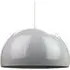 Domed Pendant Light Shade - Grey, Metal