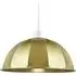 Domed Pendant Shade with Ridged Trim - Satin Gold, Metal