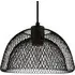 Double Mesh Wire Pendant Light Shade - Black