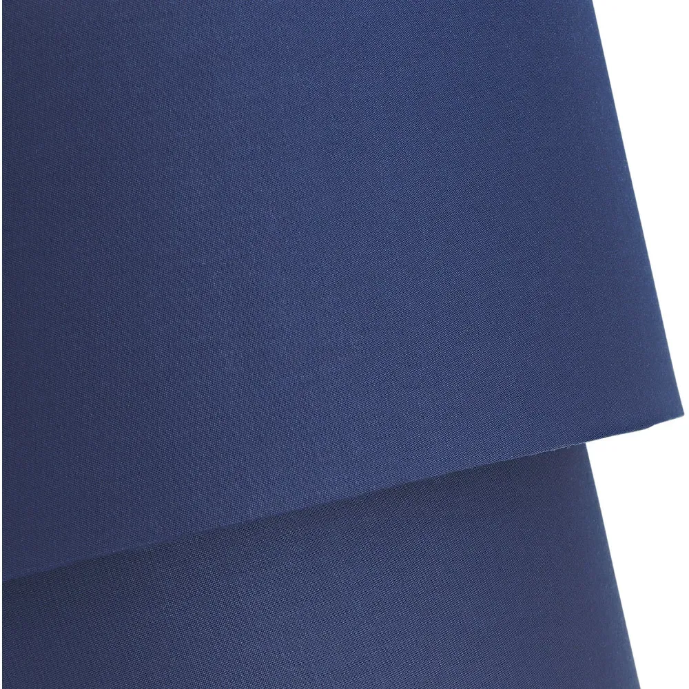 Double Tier Pendant Shade - Navy Blue, Cotton