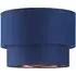 Double Tier Pendant Shade - Navy Blue, Cotton