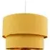 Double Tier Pendant Shade - Yellow, Cotton