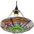 Dragonfly Tiffany Glass Pendant Shade - Multi, Glass