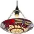 Dragonfly Tiffany Glass Pendant Shade - Red, Glass
