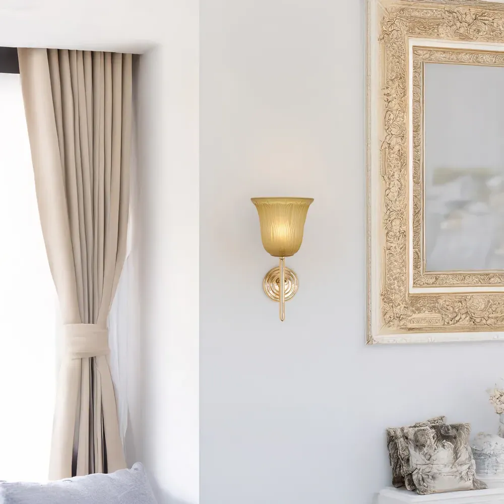 Etched Glass Shade 2 Pack - Amber