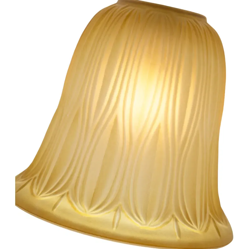Etched Glass Shade 2 Pack - Amber