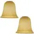 Etched Glass Shade 2 Pack - Amber