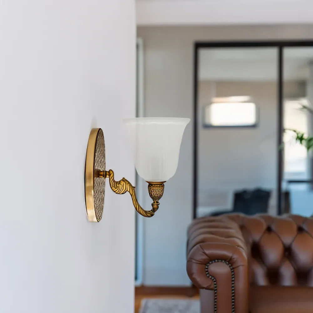 Etched Glass Shade 2 Pack - White