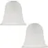 Etched Glass Shade 2 Pack - White
