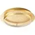 Flush Mount LED Ceiling Light with Brushed Gold Foil - Gold