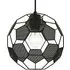 Football Soccer Pendant Lamp Shade - Black, Metal