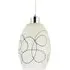 Frosted Crackle Glass Pendant Light Shade - White