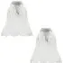 Frosted Floral Glass Shade 2 Pack - White
