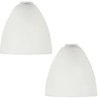 Frosted Glass Shade 2 Pack - White