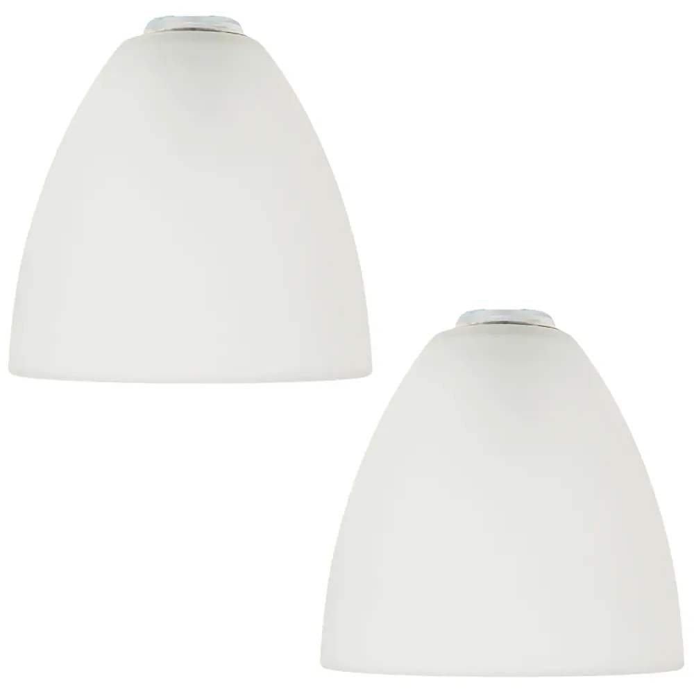 Frosted Glass Shade 2 Pack - White