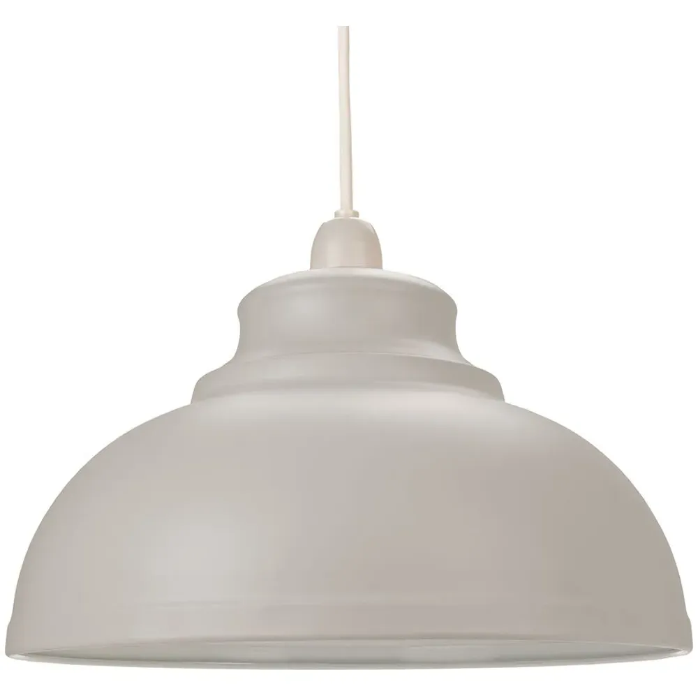 Galley Ceiling Pendant Light Shade - Dove Grey, Metal image