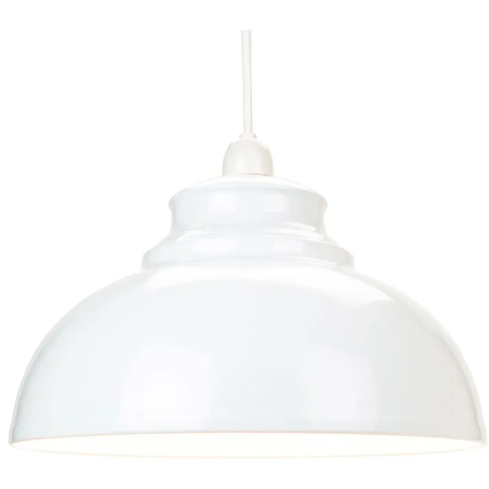 Galley Ceiling Pendant Light Shade - White, Metal