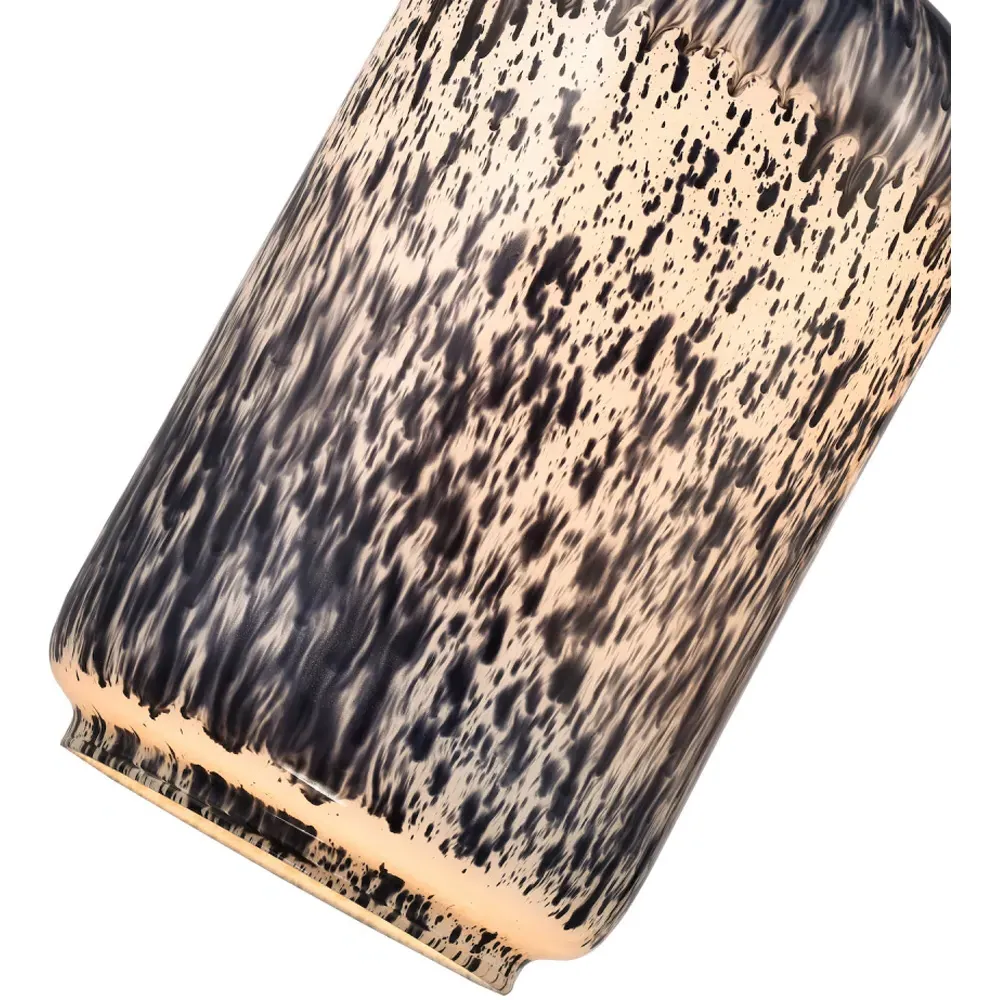 Glass Pendant Shade with Snowflake Design - Grey