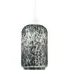 Glass Pendant Shade with Snowflake Design - Grey