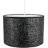 Glitter Fabric Pendant Lamp Shade - Black