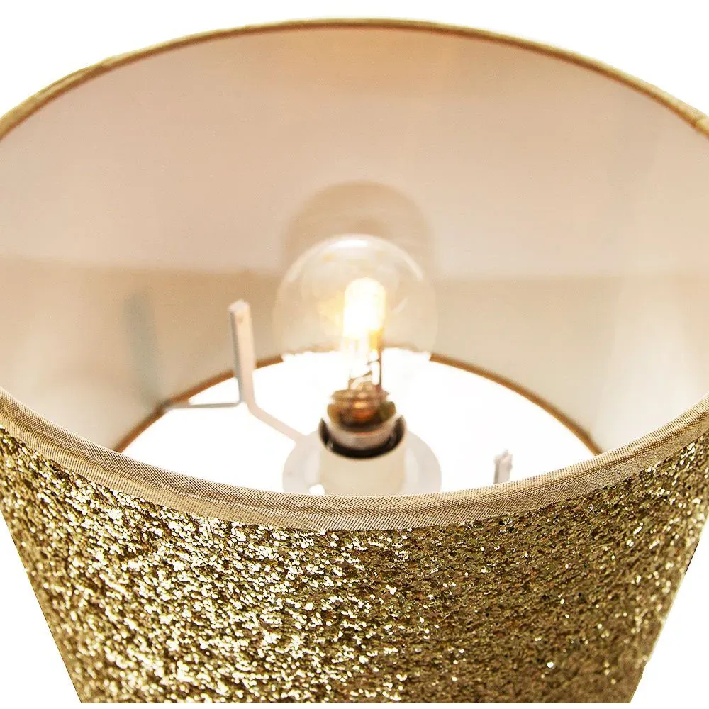 Glitter Fabric Pendant Shade - Gold