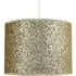 Glitter Fabric Pendant Shade - Gold