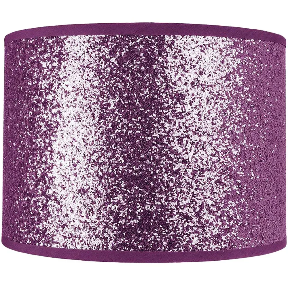 Glitter Fabric Pendant Shade - Purple